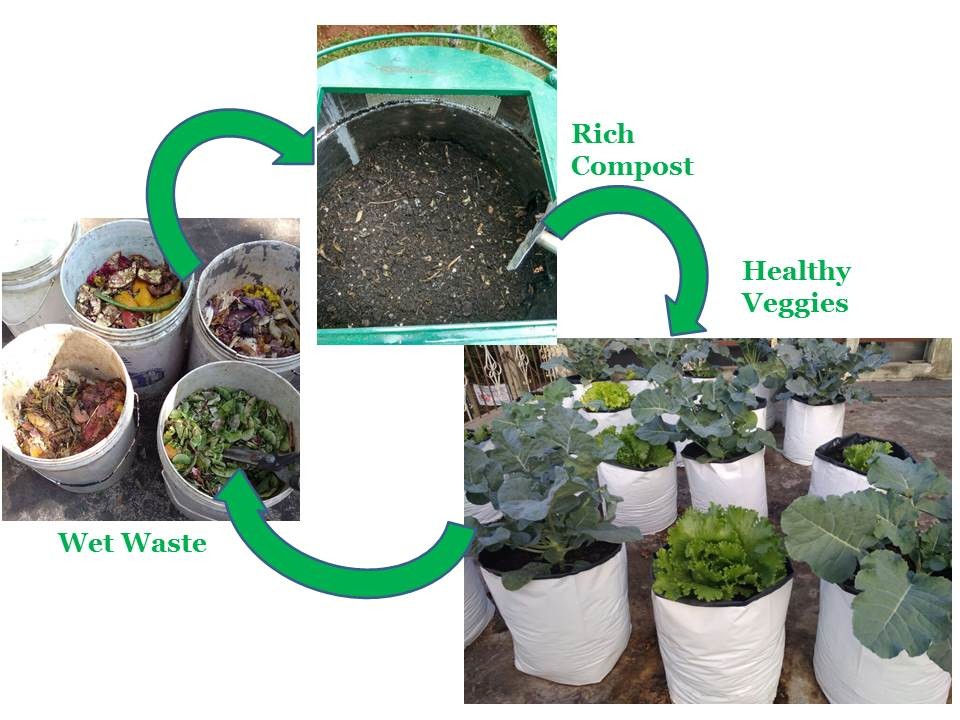Aerobic composting Bangalore -kitchen waste to compost at home