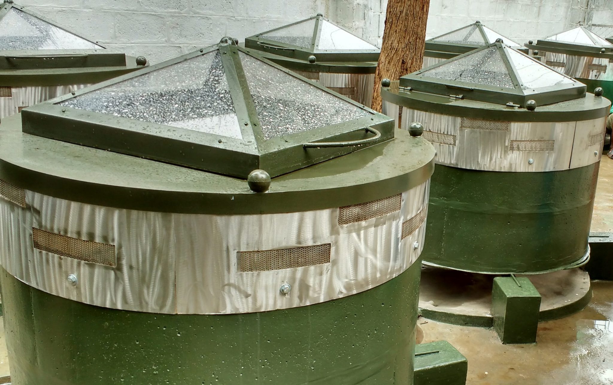 Marigold Fixed Ultra-Large Community Composter — 540 litre pre-cast concrete drum for apartments restaurants and institutions